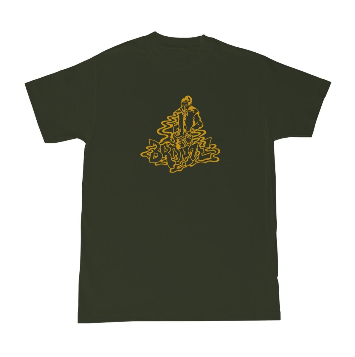 Bronze 56k 4/20 Tee- Olive - Geometric Skateshop