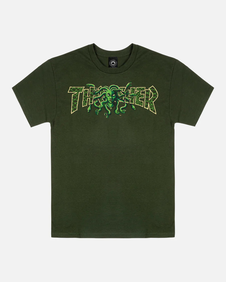 Thrasher davis hoodie outlet forest green