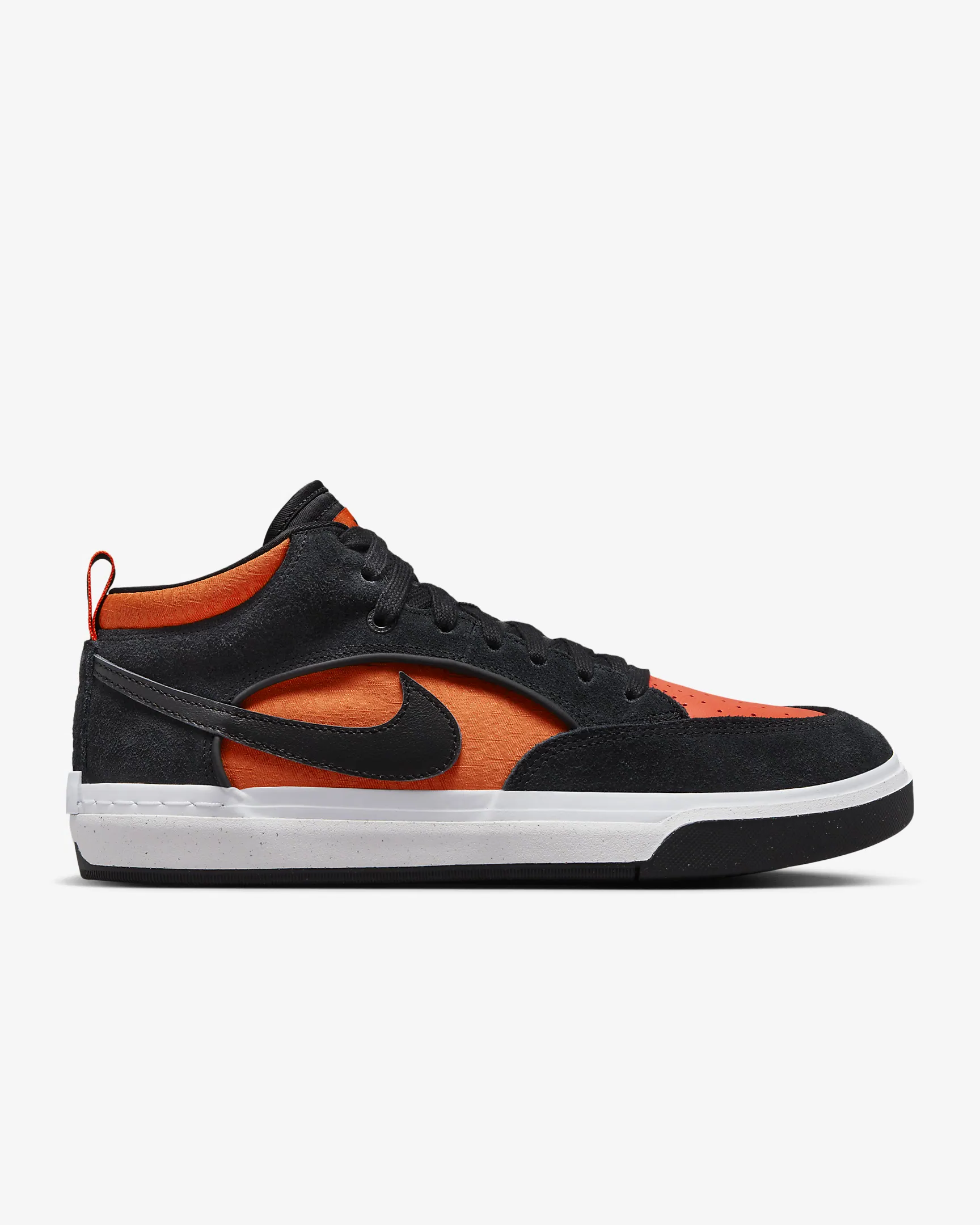 Nike SB React Leo (Black/Black-Orange-Electro Orange) - Geometric