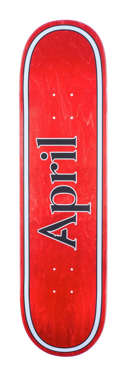 APRIL SKATEBOARDS RED OG LOGO / 8.125-