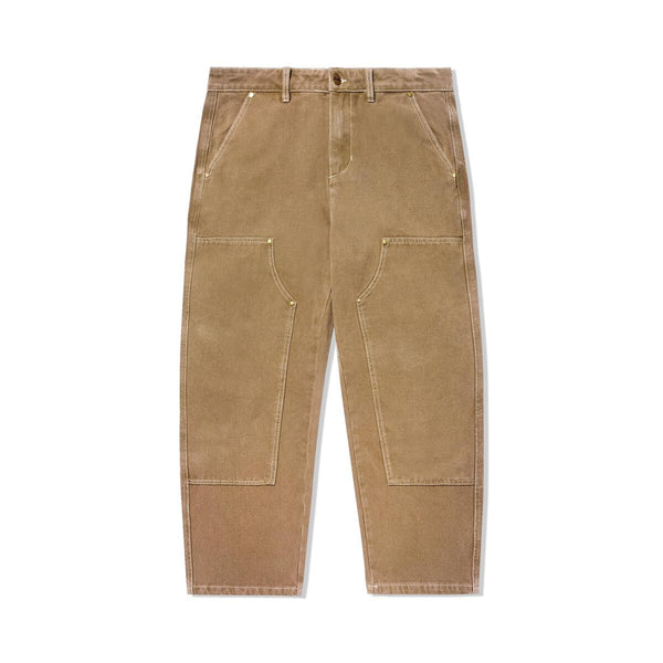 Butter Goods Work Double Knee Pants - Washed Brown - Geometric