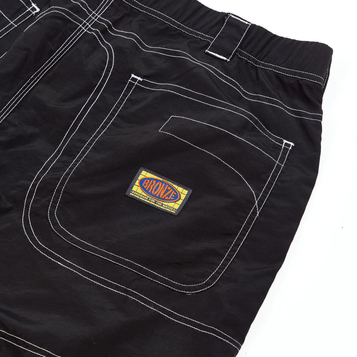 Bronze 56k Double Knee Shorts - (Black) - Geometric Skateshop