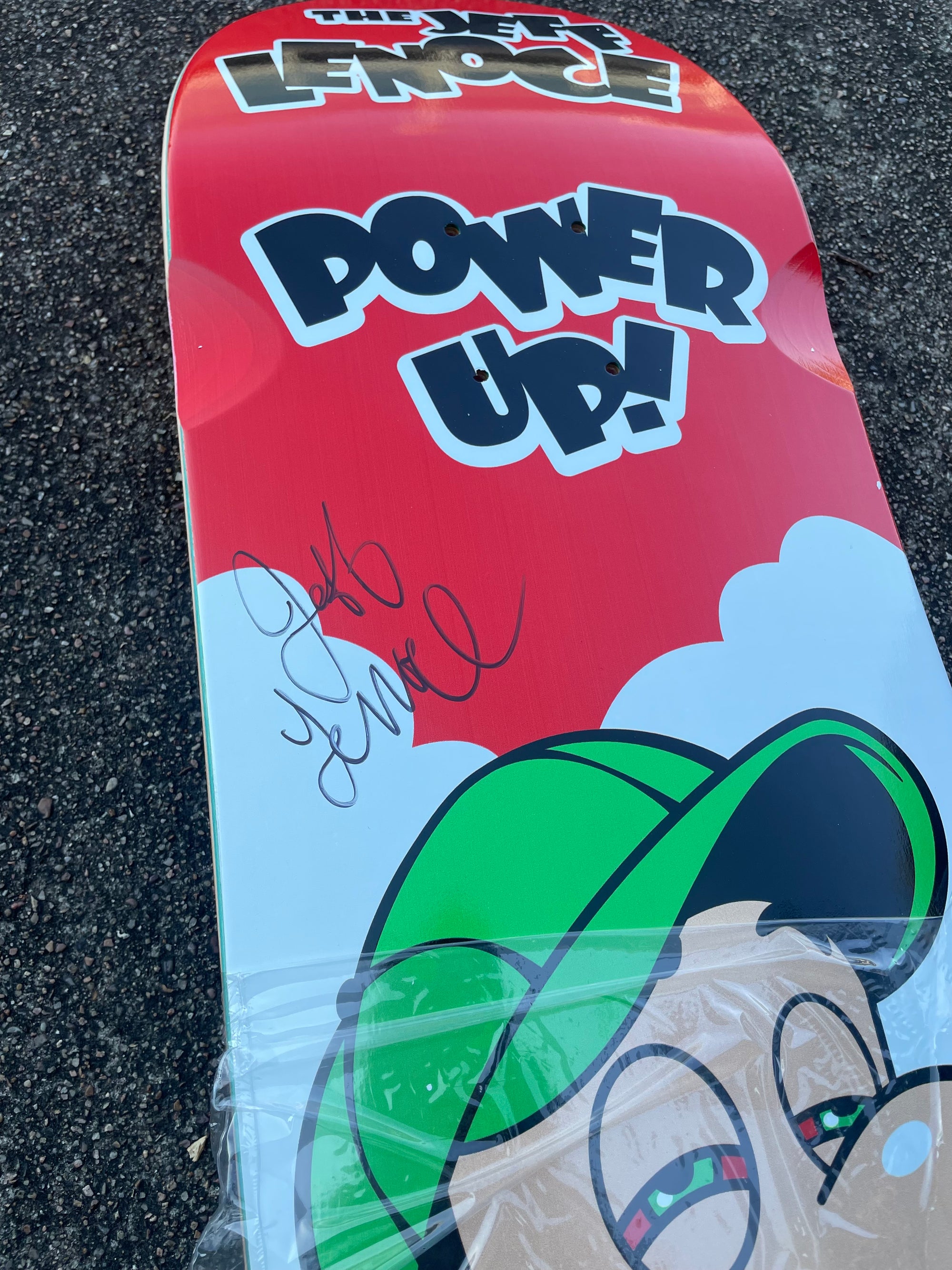 Baker Jeff Lenoce Luigi Board Signed!! Reissue