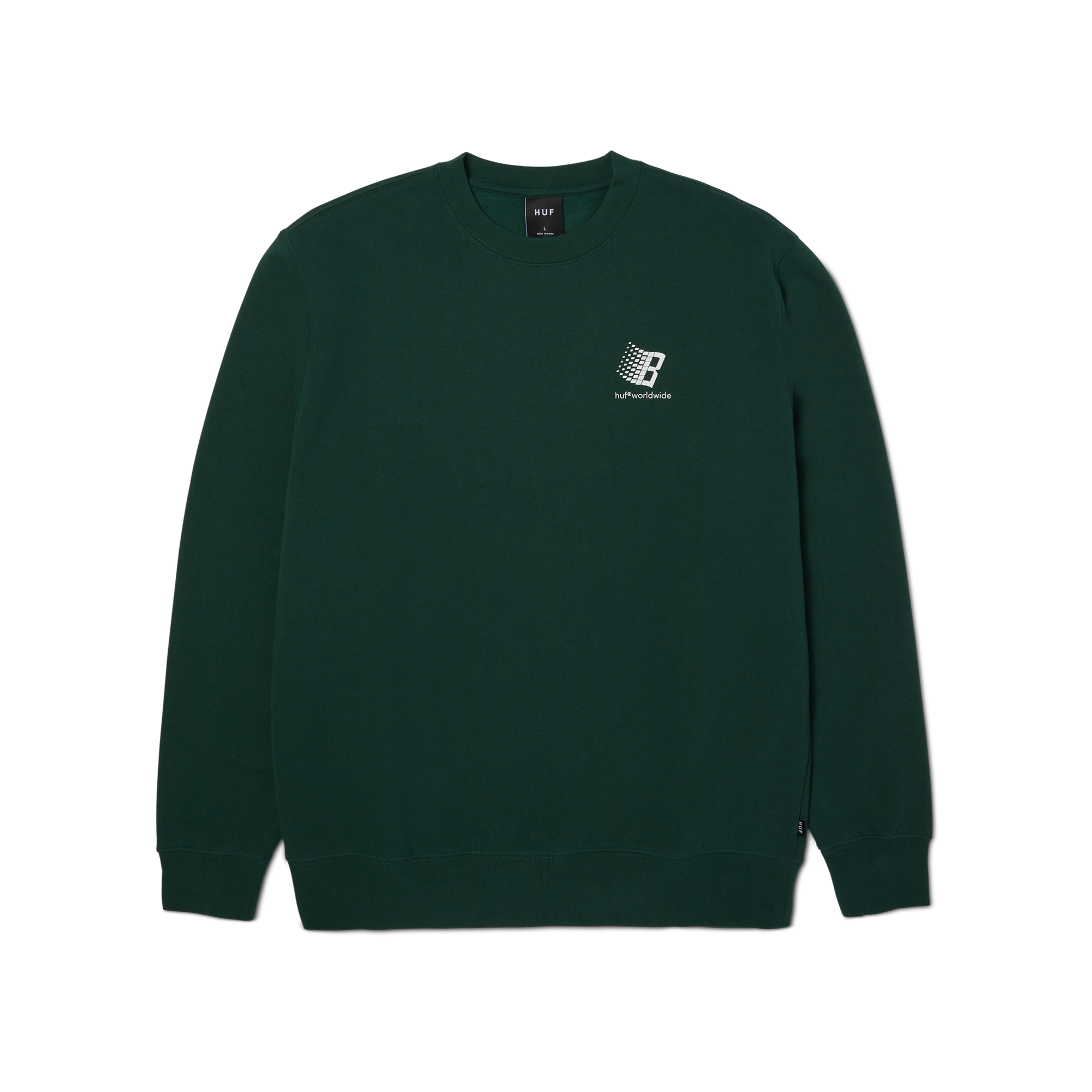 HUF x Bronze 56k Crewneck - (Forest Green)