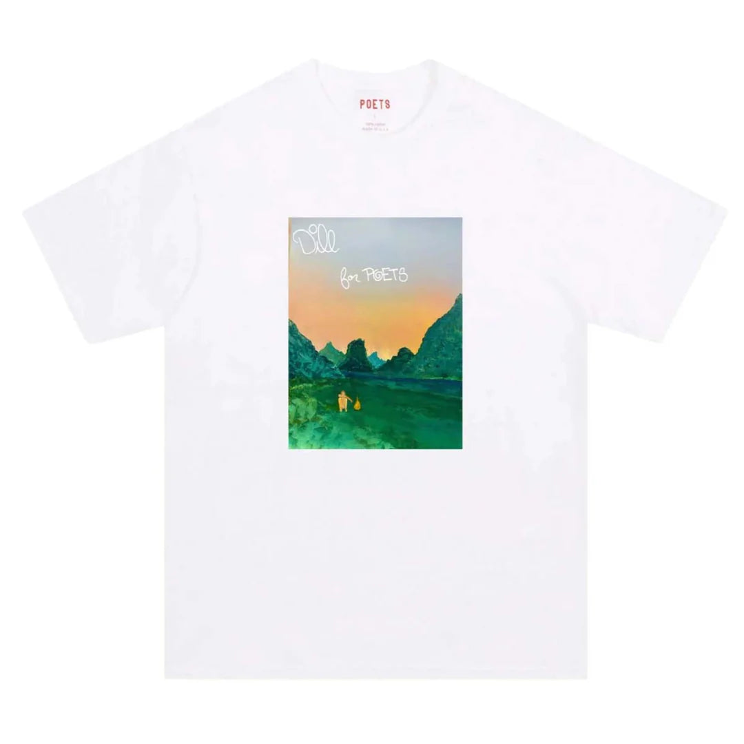 Poets Dill for Poets DTG T-shirt-(white)