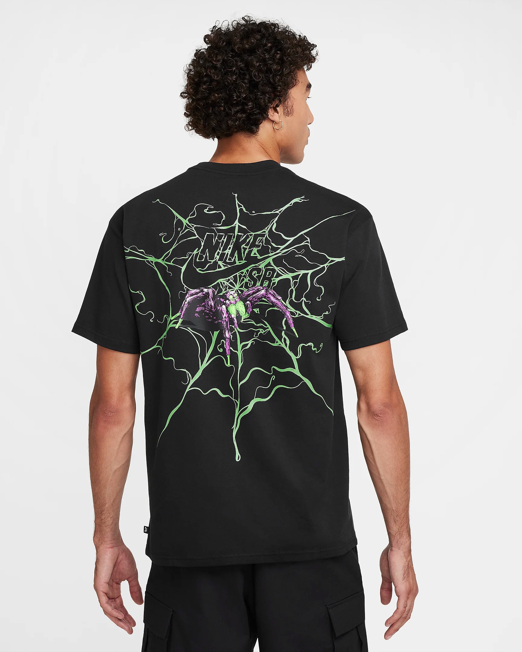 Nike SB OC Halloween Spider Shirt Black Geometric Skateshop