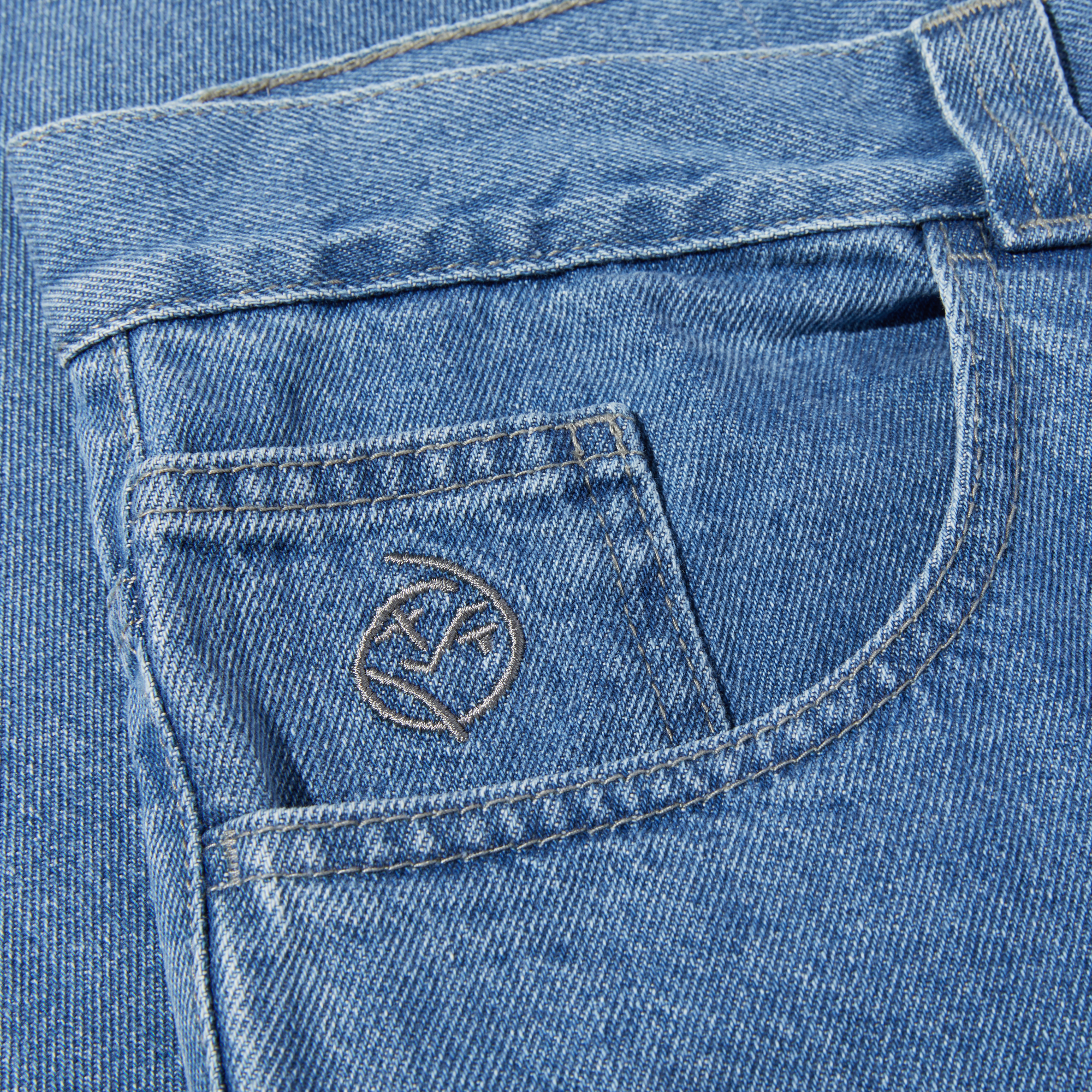 Polar Skate Co. Big Boy Jeans- (Mid Blue) - Geometric Skateshop