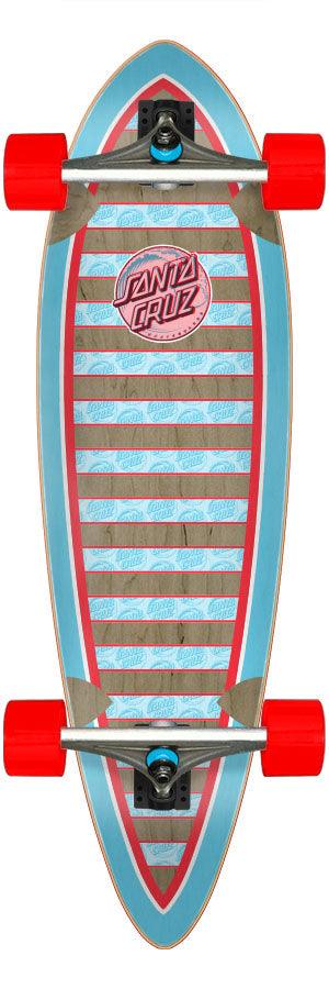 Decoder Wave 9.20in x 33in Pintail Cruiser Skateboard Santa Cruz